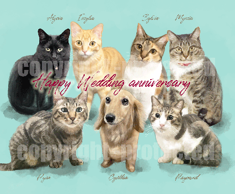 ペットの写真を絵画風のデジタルイラストにします お値下げ中 愛するペットを素敵な作品に仕上げます ペットイラスト作成 ココナラ