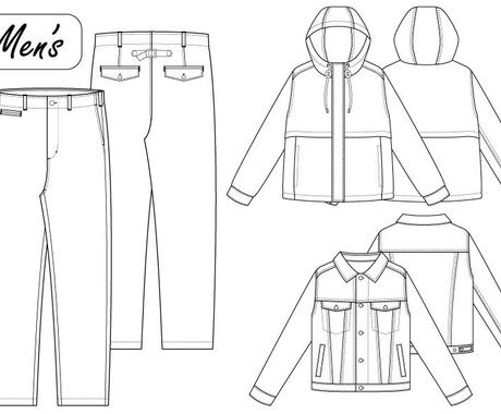 アパレルのハンガーイラスト 絵型 をお描きします Illustratorで貴方の代わりに仕様書用の絵型をご用意 その他 デザイン ココナラ