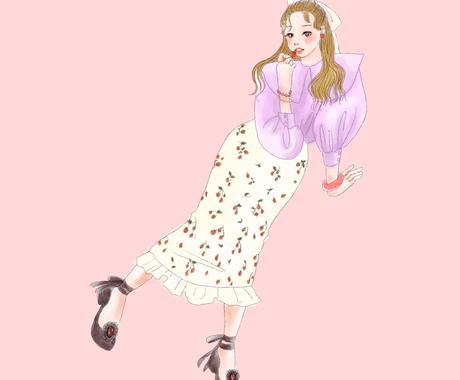 おしゃれなイラスト作成します Snsアイコンなどにぴったりなおしゃれでかわいいイラスト イラスト作成 ココナラ