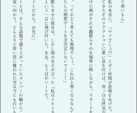 夢小説書きます 推しとの幸せを掴むお手伝いをします 小説 シナリオ 出版物の作成 ココナラ