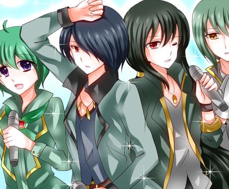 線画に色を塗る仕事をします イラスト作成 ココナラ