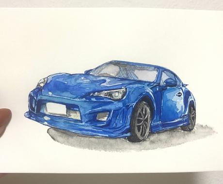 カーイラスト あなたの愛車を水彩画で描きます 水彩画のオシャレなイラストで 愛車との思い出を残しませんか イラスト作成 ココナラ