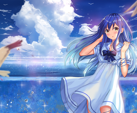 オリジナル 版権イラスト書きます 一枚絵 立ち絵 お安く制作します イラスト作成 ココナラ