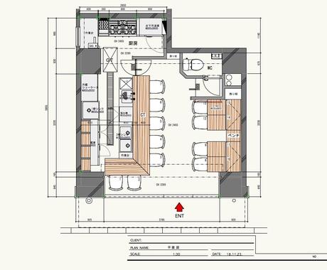 店舗のレイアウト 平面図 すぐ書きます 物件を見つけたけど何席取れるか 感染症対策助成事業申請用など 建築 インテリア 図面デザイン ココナラ