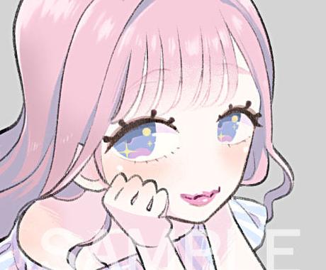 流行り顔な可愛い女の子のsnsアイコン描きます アニメやマンガ風のイラストを描きます アイコン作成 ココナラ