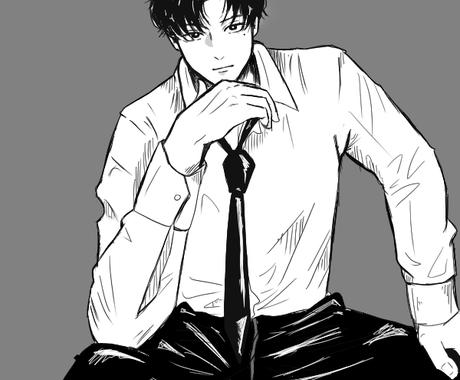 世界で1つのオリジナルイラスト アイコンを描きます ちょっぴり海外風な用途自由な男性を描きます アイコン作成 ココナラ