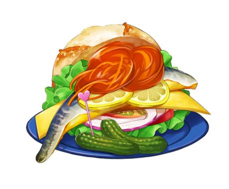 リアルレトロな食べ物を描きます 美味しそうな食べ物を単品で イラスト作成 ココナラ