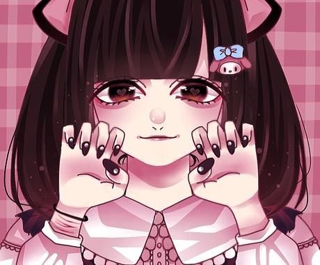 量産 地雷 女の子 夢絵 イラスト描きます 地雷 量産 可愛い女の子描きます アイコン作成 ココナラ