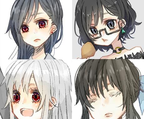 女の子のアイコンイラスト制作いたします かわいい きれいが好きな方にオススメです アイコン作成 ココナラ