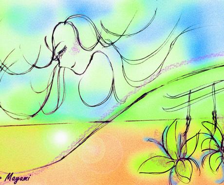 心が軽くなる直感絵手紙 貴方様の心にお贈りします 癒しと変容の絵手紙 著作権フリー レイキヒーリング付 話し相手 愚痴聞き ココナラ