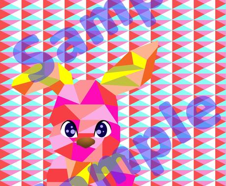 ウサギのキャラと壁紙を組み合わせて作品を作ります ウサギキャラと壁紙を選んでイラストを作ってみませんか イラスト作成 ココナラ