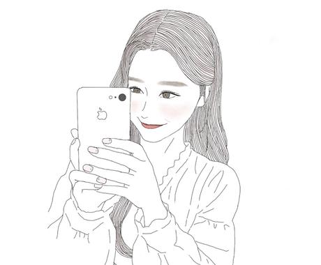 ガーリーな可愛いイラストのアイコン描きます Snsなどに シンプルでちょっとおしゃれなイラストです アイコン作成 ココナラ