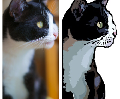 ペットの写真をイラスト調に加工します 犬 猫 他ペット大好きなな方にオススメ ペットイラスト作成 ココナラ
