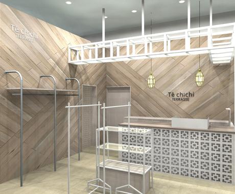 アパレルパースうけたまります アパレル店舗思い描く物をパースで再現します プレゼン用パース 建築 インテリア 図面デザイン ココナラ