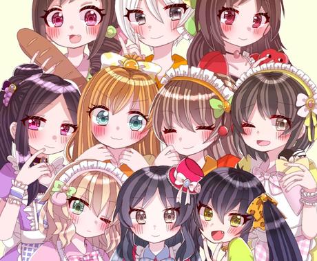 複数人イラスト承ります 単体より複数人イラストを求めてる方にオススメ イラスト作成 ココナラ