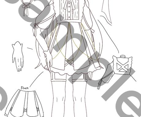 キャラクターに似合う可愛い衣装デザインを描きます 魔法少女 制服 ファンタジー アイドルなどの衣装デザイン一面 キャラクター作成 ココナラ