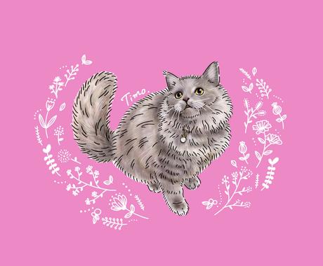 おしゃれでそっくりなペットのイラストを描きます Sns ポスター プレゼントなど 様々な用途に ペットイラスト作成 ココナラ