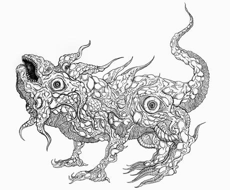 ちょっとした絵描きます 観た人がギョッとするようなクリーチャーの絵を描きます イラスト作成 ココナラ