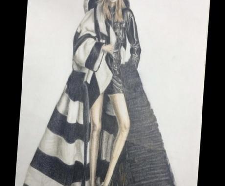 ファッションデザイン画 色鉛筆版 を描きます イメージはできているのに 上手く描けない方必見 ファッション グッズデザイン ココナラ