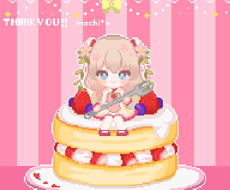 ドット絵ミニキャラクター×パンケーキをつくります イメージ1