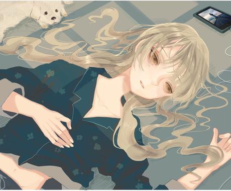 ステキなあなた好みのイラスト描きます 綺麗で儚いタッチのイラストです 待ち受けなどに如何ですか イラスト作成 ココナラ