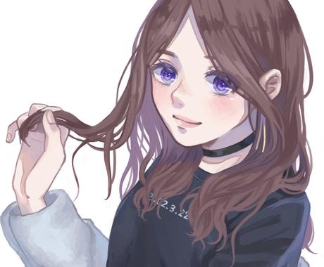 かわかっこいいシンプルな厚塗りアイコン描きます Snsのアイコンなどにもピッタリ アイコン作成 ココナラ