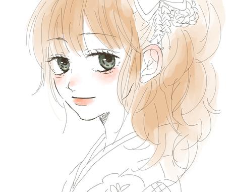 オシャレ キレイな女の子のイラスト 似顔絵描きます サラッとしたキレイ目イラストをご希望の方 イラスト作成 ココナラ