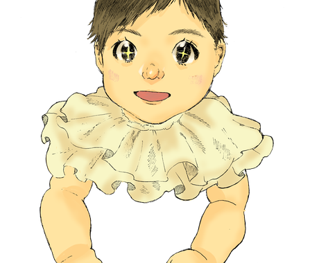 アイコン 似顔絵 サムネイラスト描きます アナログ線画が特徴的なかわいいイラストを製作します イラスト作成 ココナラ