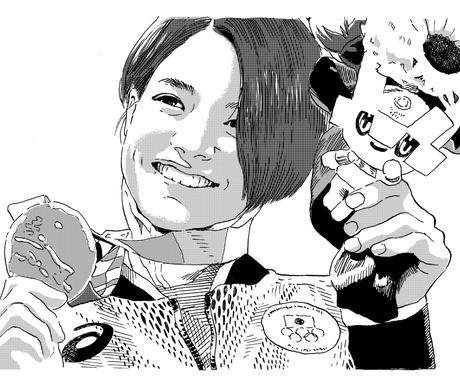 お気に入りの写真をコミック風イラストにします Gペン画 スクリーントーン有or無 似顔絵作成 ココナラ