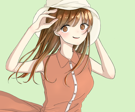 Snsアイコンイラスト描きます アニメ風のかわいいの女の子のイラストです アイコン作成 ココナラ