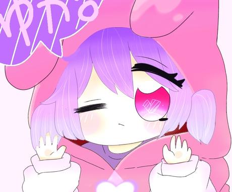 かわいいきぐるみのちびキャラアイコン描きます ミッキー ミニーのきぐるみアイコンつき アイコン作成 ココナラ