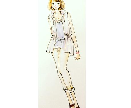 レディースファッションデザイン画を描きます お好きなコーディネートを８等身女性に着せて描きます その他 イラスト 漫画 ココナラ
