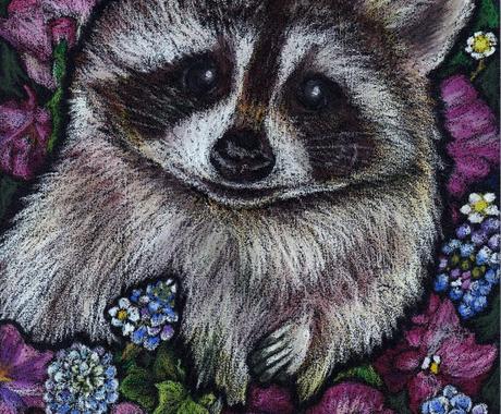 花と動物を チョークアートで描きます お好きな花と動物の絵を 壁飾りやプレゼントに ペットイラスト作成 ココナラ