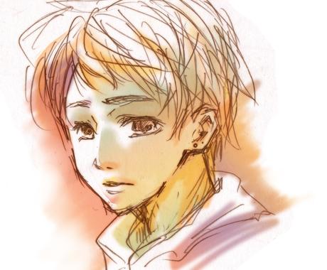 真四角に切った手描きのスケッチ風イラスト描きます 似顔絵 オリジナルキャラok Snsのアイコンなどにもどうぞ アイコン作成 ココナラ