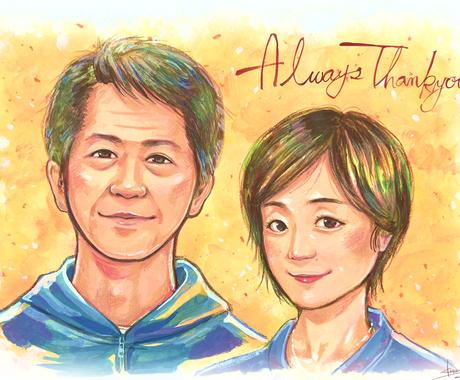 アクリル絵の具で似顔絵お描きします ウェルカムボード お祝い品などにどうぞ 似顔絵作成 ココナラ