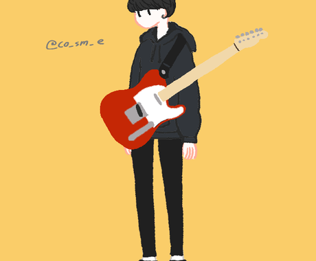 バンドマンメーカー風イラストを描きます Snsで話題 希望通りにバンドマンメーカー風に イラスト作成 ココナラ