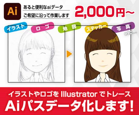 画像 手描きイラストなどをaiデータ化します 面倒な画像トレース ロゴ抽出うけたわまります デザインデータ修正 変換 ココナラ