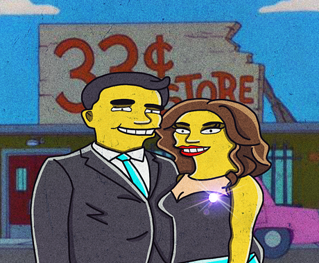 可愛いアイコン制作します シンプソンズキャラみたくかわいく 似顔絵作成 ココナラ