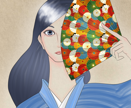 日本画風のイメージイラストを丁寧にお描きします 印象的でパッと目を引くイラストに仕上げます アイコン作成 ココナラ