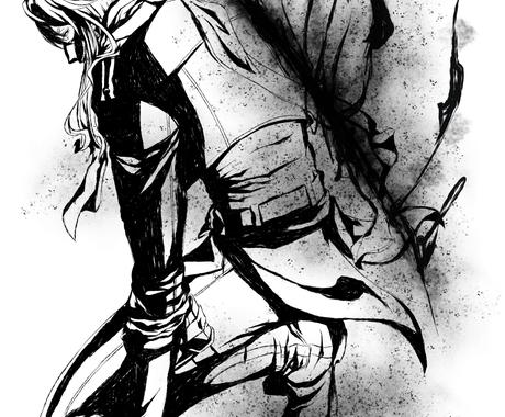 ませんか 墨絵風イラスト Rek9b M ただし