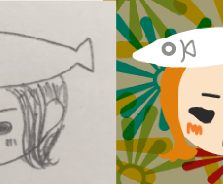 あなたの手書きのイラストやロゴをデータ化します SNSアイコンやロゴを手作りしたいあなたへ♪ イメージ1