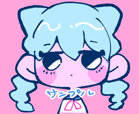 ゆめかわ系 原宿系アイコン描きます 個性的なアイコンならお任せください アイコン作成 ココナラ