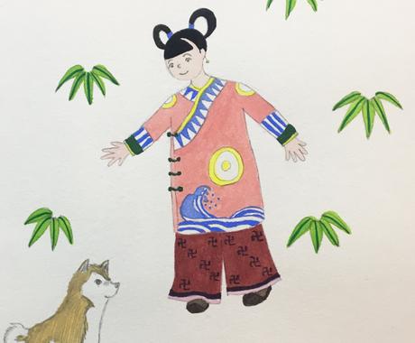 水彩イラスト描きます かわいい中国風のイラストいかがですか 彡 イラスト作成 ココナラ