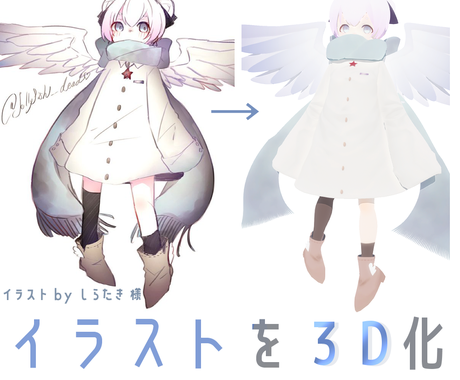 Vroid素体3dモデル制作いたします 立体パーツのみの追加 フルスクラッチまで キャラクターモデリング ココナラ