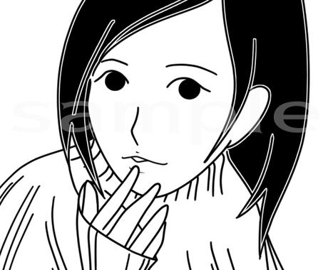 モノクロイラスト描きます 大人シンプルな絵をお探しの方へ イラスト作成 ココナラ