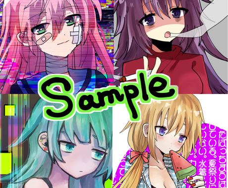 萌え系や病み系のsns用アイコンを作成いたします Twitterやlineのアイコンに アイコン作成 ココナラ