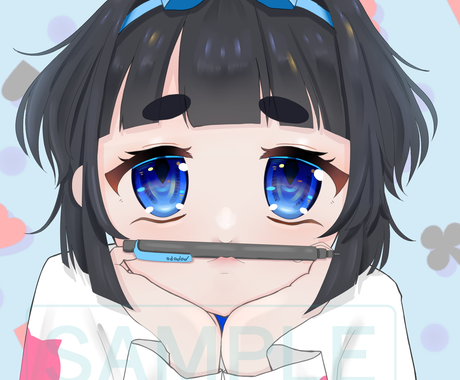 かわいい かっこいいsnsアイコン描きます 曇った表情 笑顔まで幅広く描きます アイコン作成 ココナラ