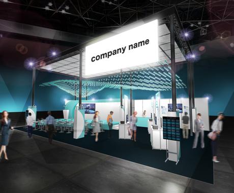 展示会ブースの魅力的な３dパースを作成します ３小間以上の展示会ブースを１カット３万円で 建築 インテリア 図面デザイン ココナラ