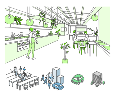 建築パース アクソメ風イラスト描きます 建築系 空間系 状況をシンプルに伝えたい時に その他 デザイン ココナラ 建築パース アクソメ風イラスト描きます 建築系 空間系 状況をシンプルに伝えたい時に その他 デザイン ココナラ