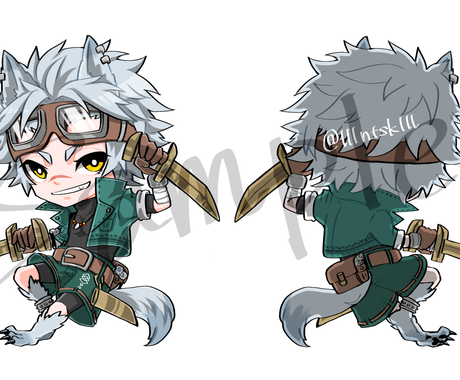 かわいいデフォルメキャラクター描きます 使い勝手のいいこじんまりデフォルメキャラ イラスト作成 ココナラ